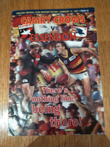 1997 Feb 15 Camry Crows v Essendon Souvenir Football Record