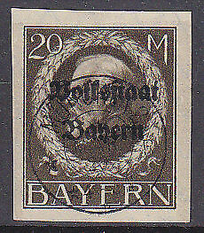 Bavaria Germany German States Michel 133 IIB  1914 20m brown Used