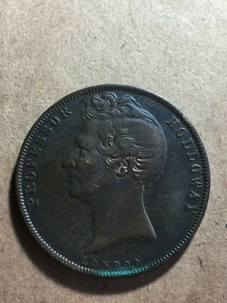 Australia 1857 Holloway’s Pills And Ointment Penny Token.