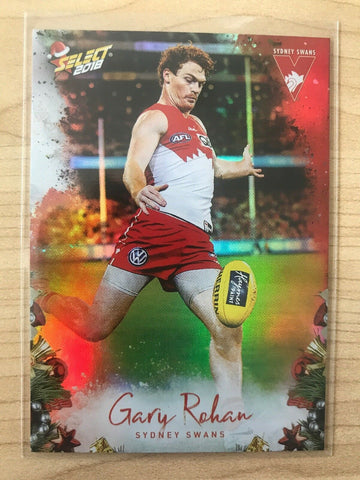 AFL 2018 Select Christmas Holofoil Card X192 - Sydney Swans, Gary Rohan
