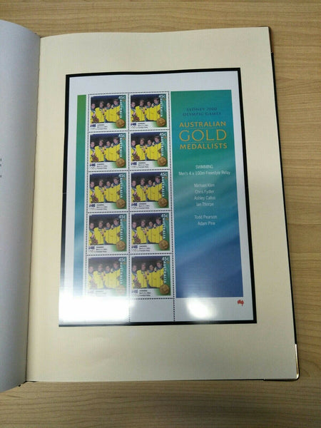 2000 Golden Heroes Sydney Olympics  Limited Edition Deluxe Stamp Collection