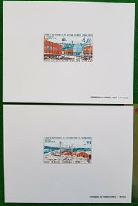 French Antarctic Territory TAAF SG 107-8 Dumont d'Urville Deluxe proofs