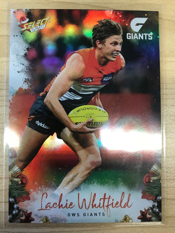 AFL 2018 Select Christmas Holofoil Card X107 - GWS, Lachie Whitfield