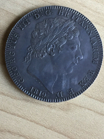 UK Great Britain George 111, 1819 Crown Coin