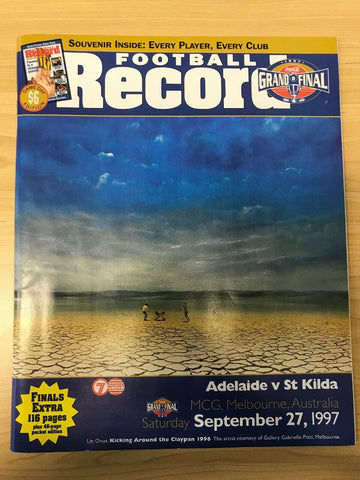 1997 Grand Final AFL Football Record + Ticket Adelaide v St Kilda
