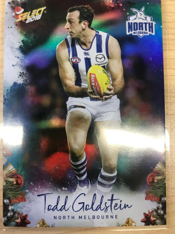 AFL 2018 Select Christmas Holofoil Card X137 - North Melbourne, Todd Goldstein