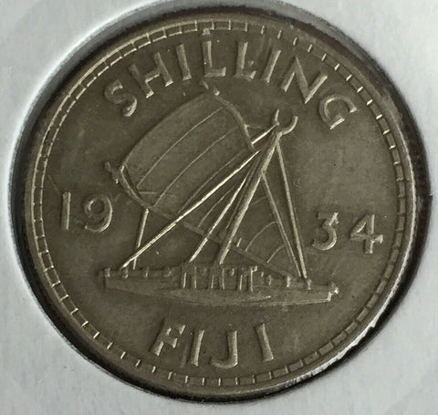 Fiji 1934 Shilling 1/- Uncirculated
