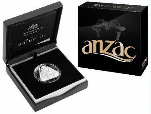 Australia 2015 Royal Australian Mint $5 Fine Silver Proof Triangular Coin Anzac Centenary