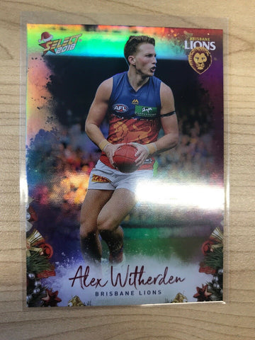 AFL 2018 Select Christmas Holofoil Card X23 - Brisbane Lions, Alex Witherden