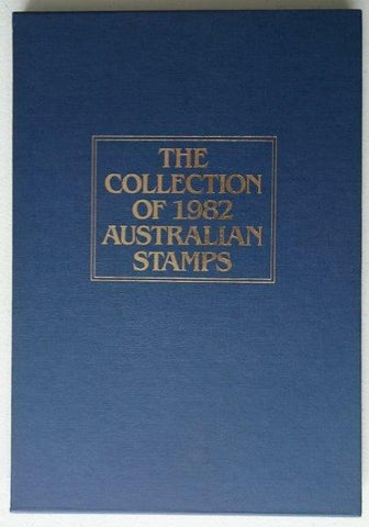 Australia Post 1982 Year Album. This book contains all the different simplified stamps issued in that year.