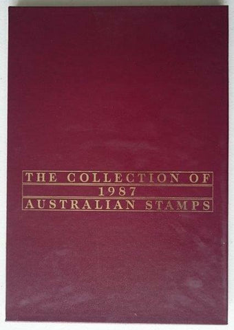 Australia Post 1987 Year Album. This book contains all the different simplified stamps issued in that year.