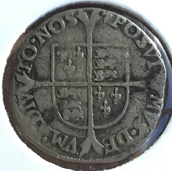 Great Britain 1554-8 Queen Mary Silver Penny S2512 Coin
