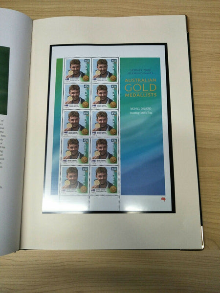 2000 Golden Heroes Sydney Olympics  Limited Edition Deluxe Stamp Collection