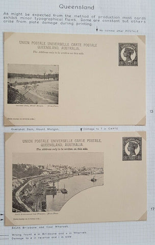 Queensland Postcard, 1d  The Overshot Dam, 1d Coal Wharves Brisbane