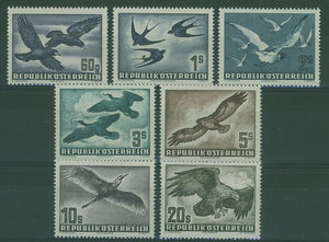 Austria SG 1215-21 Airmail Birds set of 7 MLH
