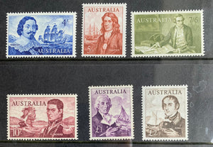 Australia 1963-65 Pre Decimal Navigators set of 6 SG355-60