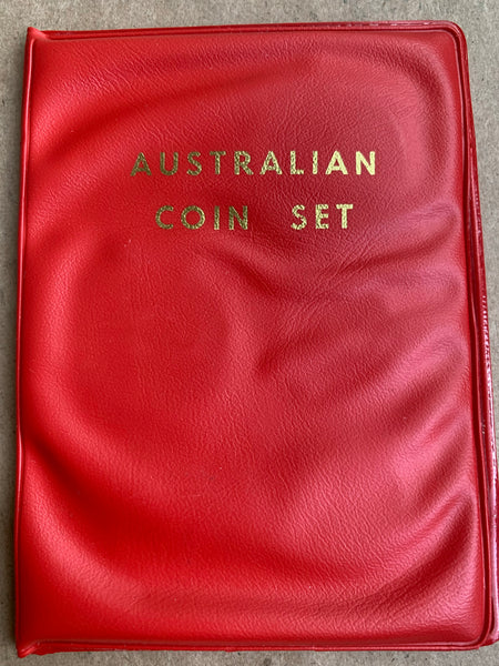 Australia 1966 Coin Set in red wallet  Uncirculated