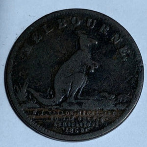 Victoria Australia, 1851 Melbourne Exhibition Medal/Token struck by W. J. Taylor