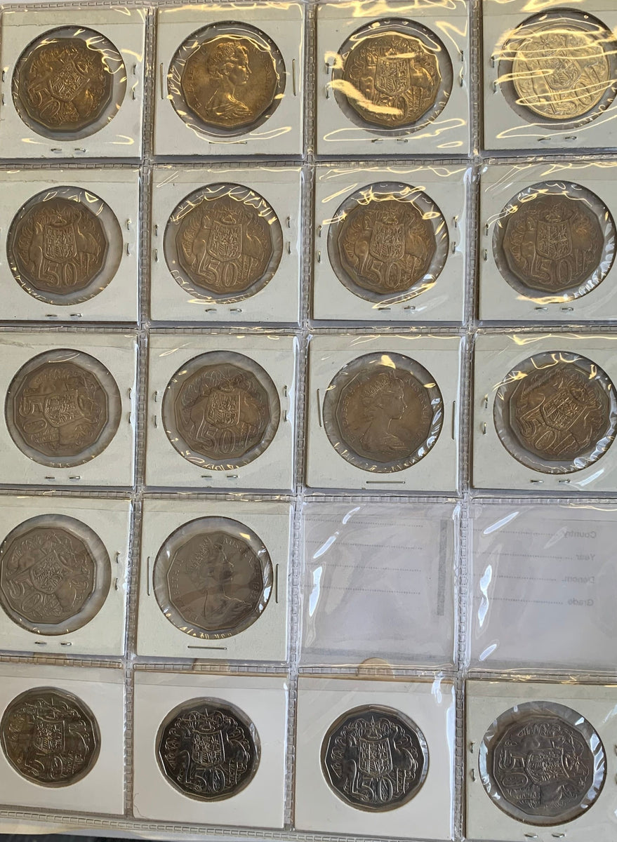 Australia 1966 - 2001 Royal Australian Mint Fifty Cents 50c