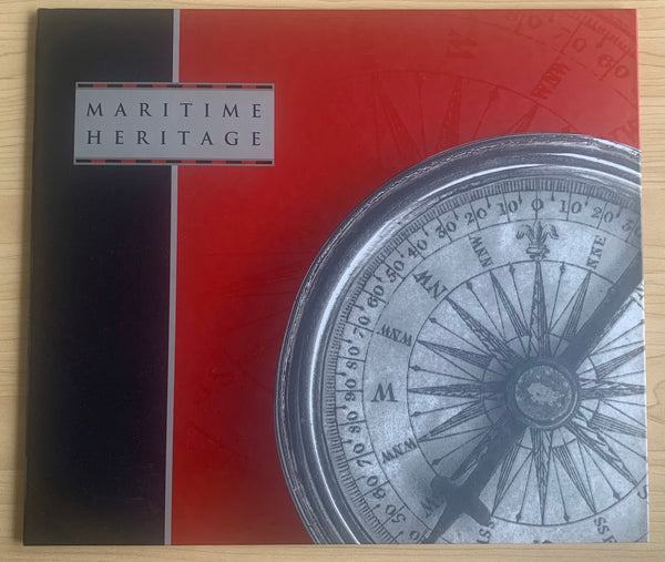 1999 $20 Maritime Heritage overprint in Black on Polymer Note in Portfolio folder with stamps