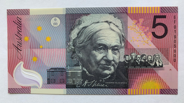 R219 $5 Henry Parks/Catherine Spence  Polymer Uncirculated