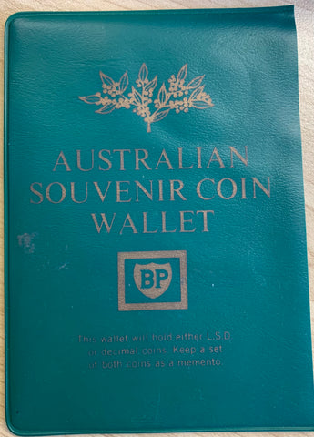 Australia 1966 BP Petrol Souvenir Wallet with Uncirculated Coin Set