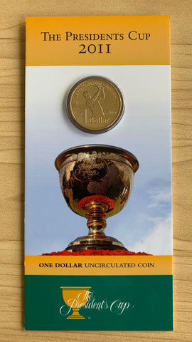 Australian 2011 The Presidents Cup RAM $1  Uncirculated Coin