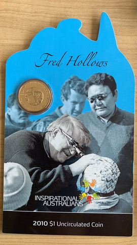 Australian 2010 RAM $1 Fred Hollows Uncirculated Coin