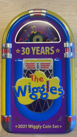 2021 RAM 30 Years of The Wiggles Coloured Uncirculated Coin Set
