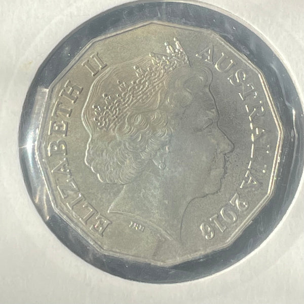 Australia 2016 Royal Australian Mint Fifty Cents 50c Australia The Battle of Fromelles Uncirculated Coin