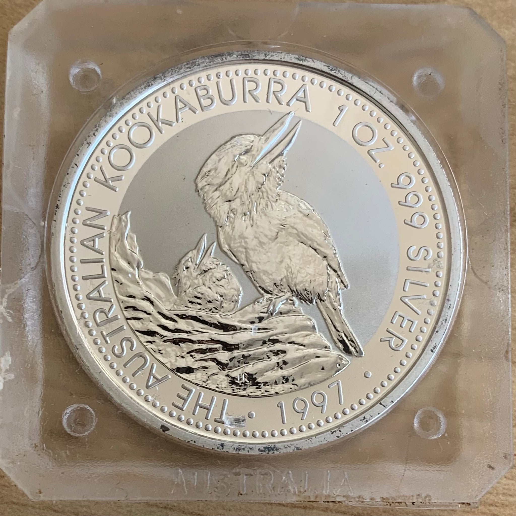 Australia 1997 Perth Mint The Australian Kookaburra 1oz .999 Silver Uncirculated Coin