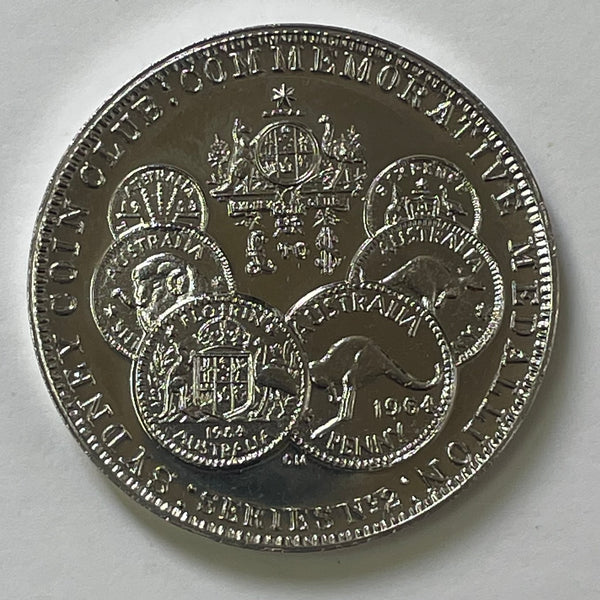 Australia 1966 Decimal Currency Changeover Sydney Coin Club Medallion