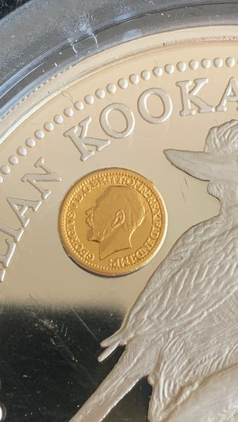 Australia 1994 Perth Mint $2  Kookaburra "George V Sovereign" 2oz .999 Silver Proof