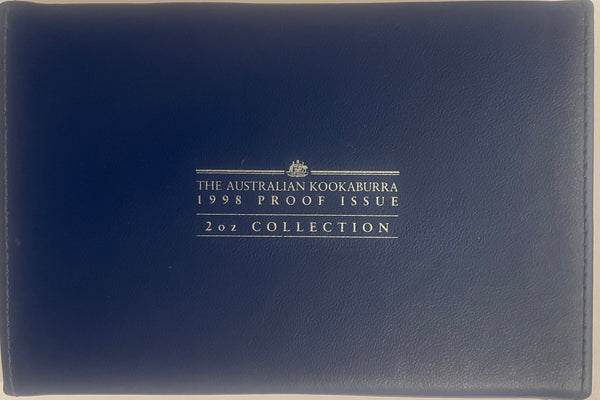 Australia 1998 Perth Mint Kookaburra 1oz & 2oz .999 Silver Proof Coin Set