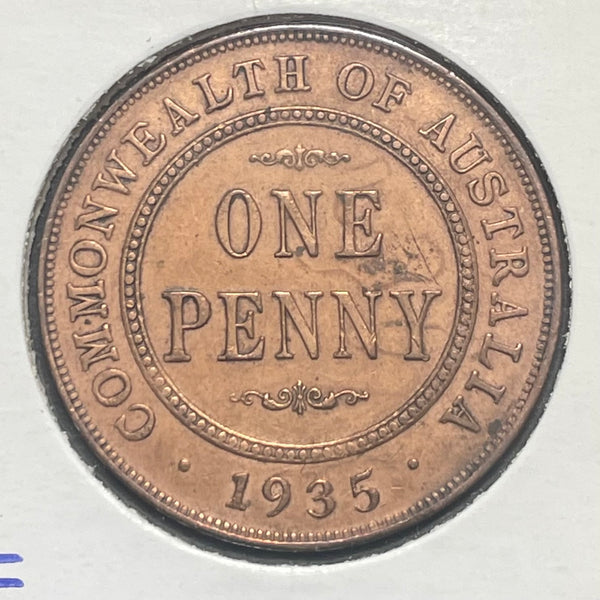 Australia 1935 1d One Penny Extremely Fine Condition