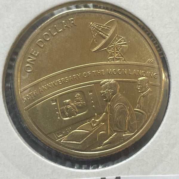 2019 Australia $1 Moon Landing Tracking Station