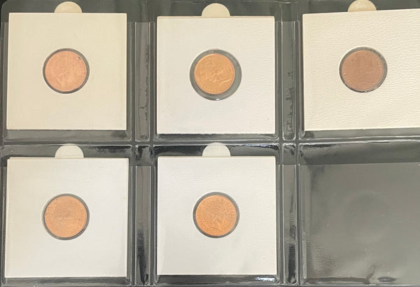 Australia 1966-2019 1c Uncirculated Coin Collection