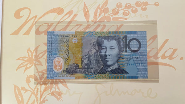 Australia 1998 $5, $10, $20, $50 & $100 Deluxe Banknote Folder, Matching Serial Numbers