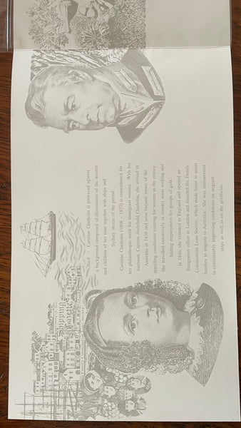 Australia 1992 $5 25th Anniversary Uncut Pair Banknote Folder