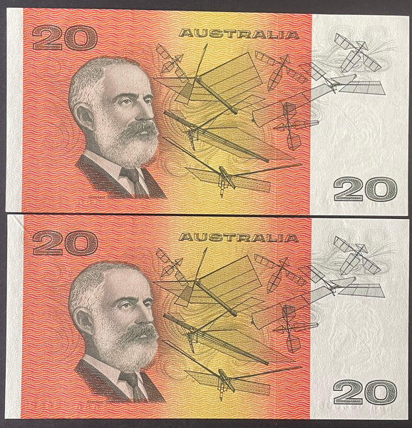 Australia 1991 $20 AAA Fraser Cole Uncirculated Pair R413i
