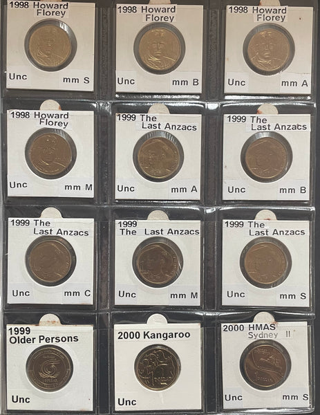 Australia 1984 to 2013 $1 One Dollar Uncirculated Collection 229 Coins
