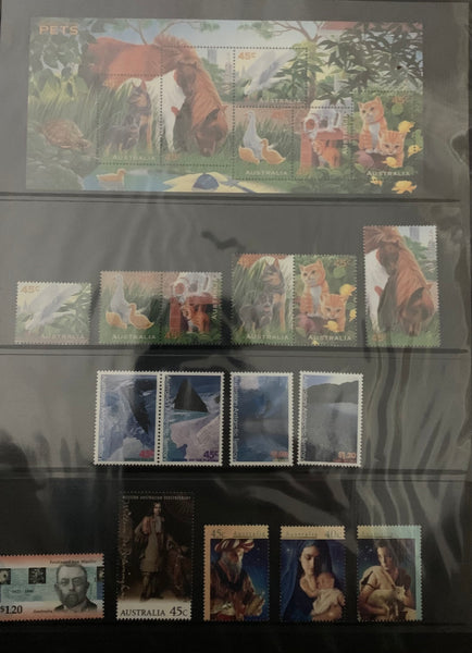 Australia Post 1996 Year Album. This book contains all the different simplified stamps issued in that year.