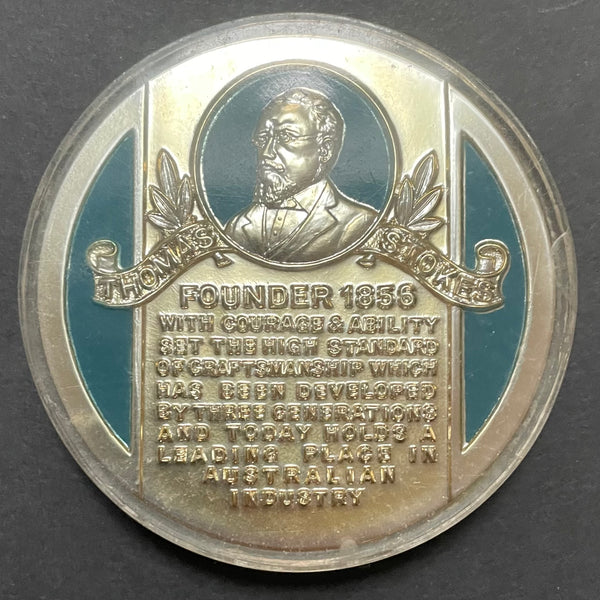 Australia 1956 Stokes & Sons 100 Years Progress Commemorative Medallion