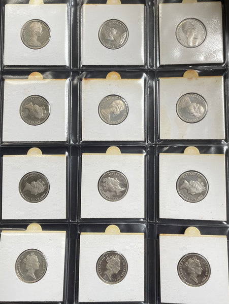 Australian 1966 to 1998 10c Proof Coin Collection Complete