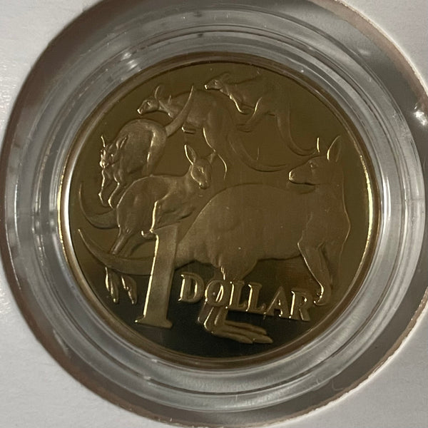 Australia 2014 Mob of Roos Proof One Dollar $1