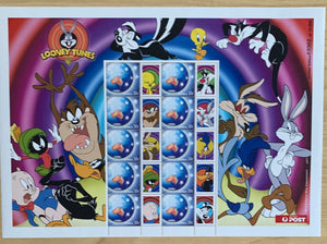 Australia 2003 Disney Looney Tunes 50c Stamp Sheet