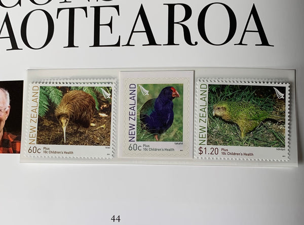 New Zealand 2011 Post Office Year Book containing all the different simplified stamps issued that year