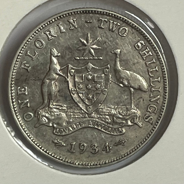 Australia 1934 Florin Very Fine