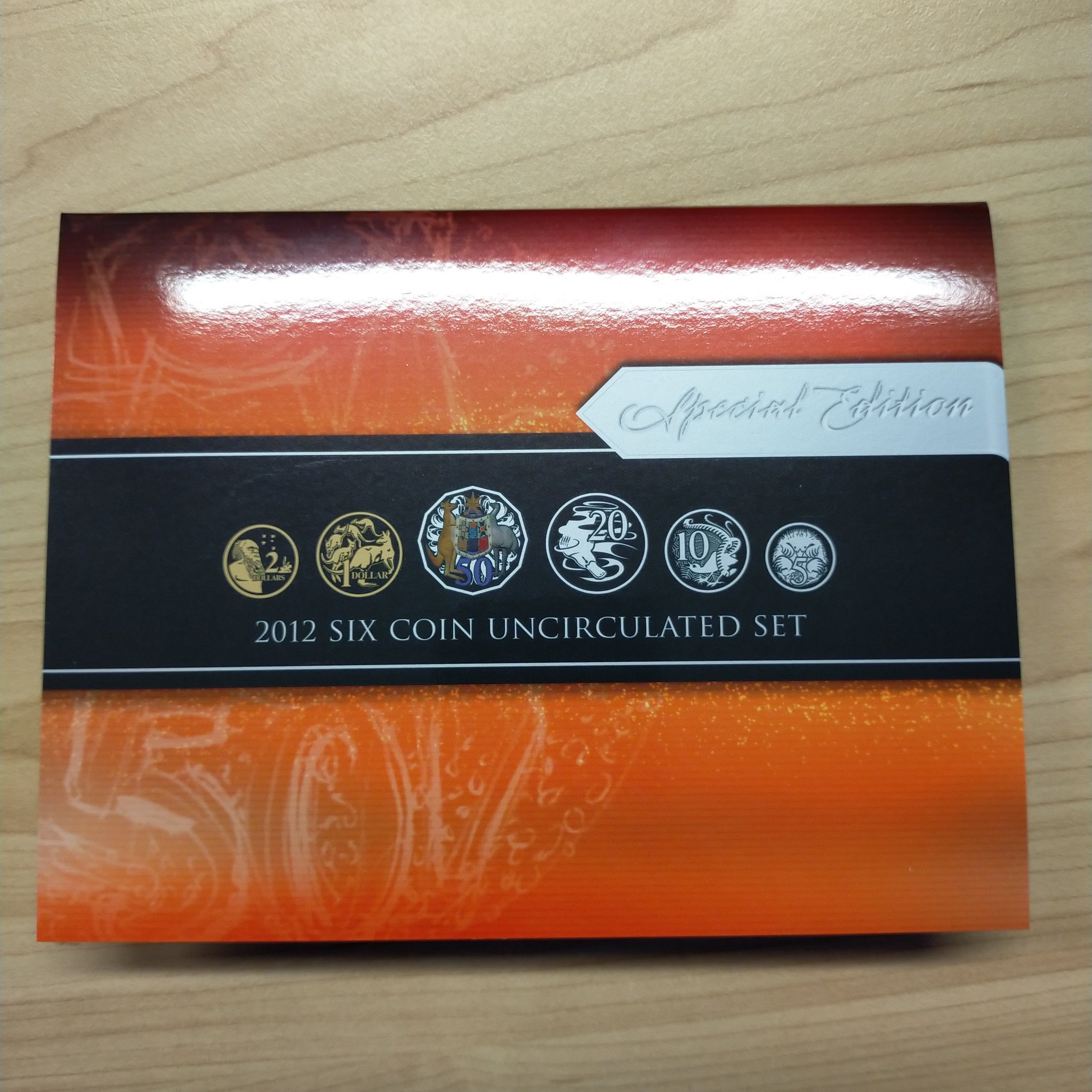 2012 Coin Set Australia 2012 Royal Australian Mint Uncirculated Year Coin Set with C ...