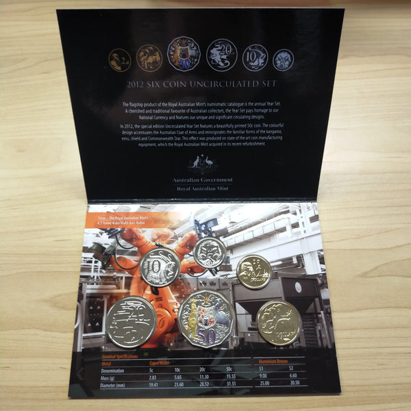 2012 Royal Australian Mint  Uncirculated Year Coin Set